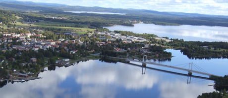 Ansicht der Stadt Stromsund.