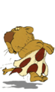 Lejonel: Världens minsta men modigaste lejon. Klädd i för stora prickiga byxor, som han alltid tappar.