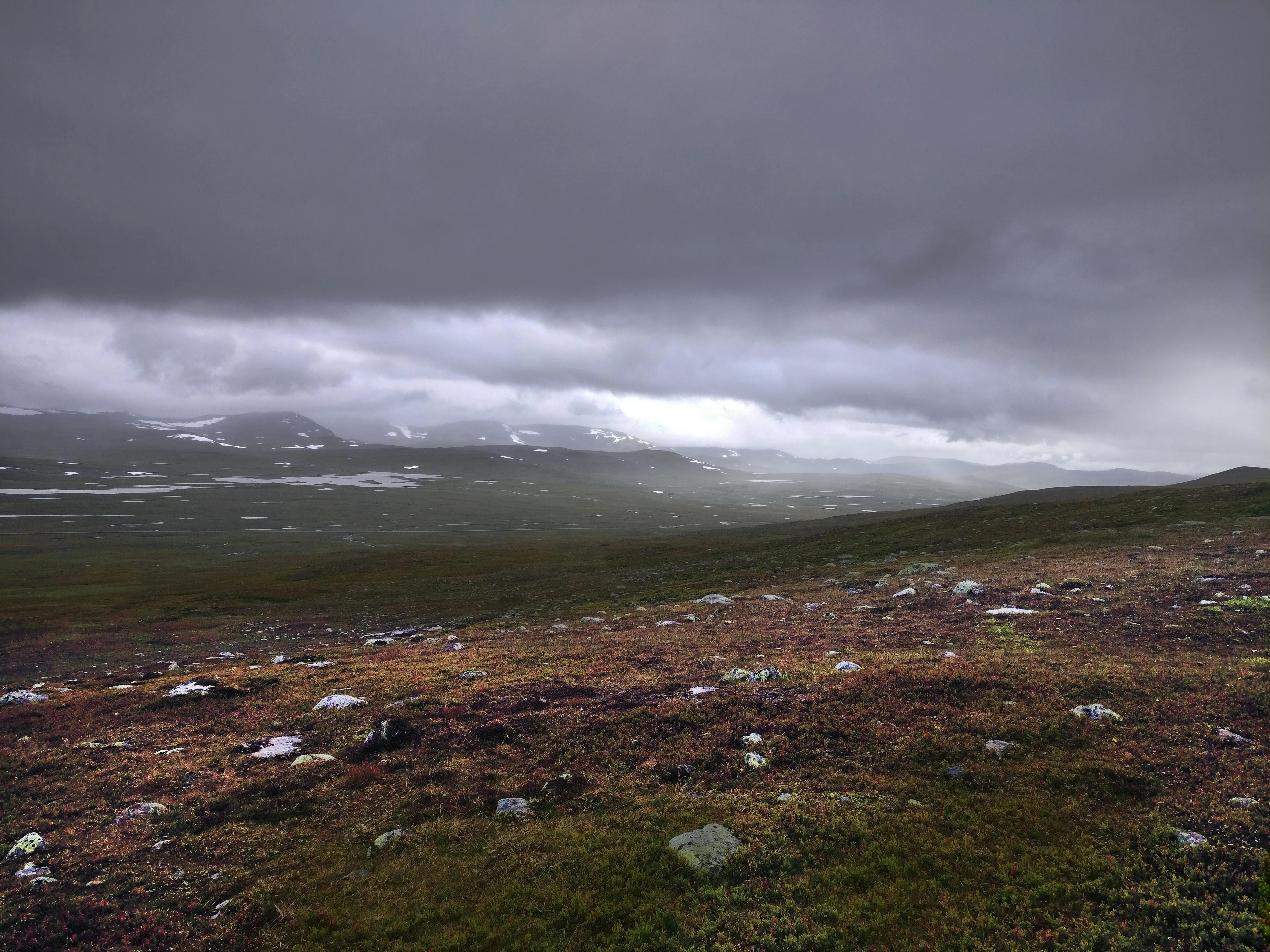 När vädret skiftar, vid Stekenjokk 20170812