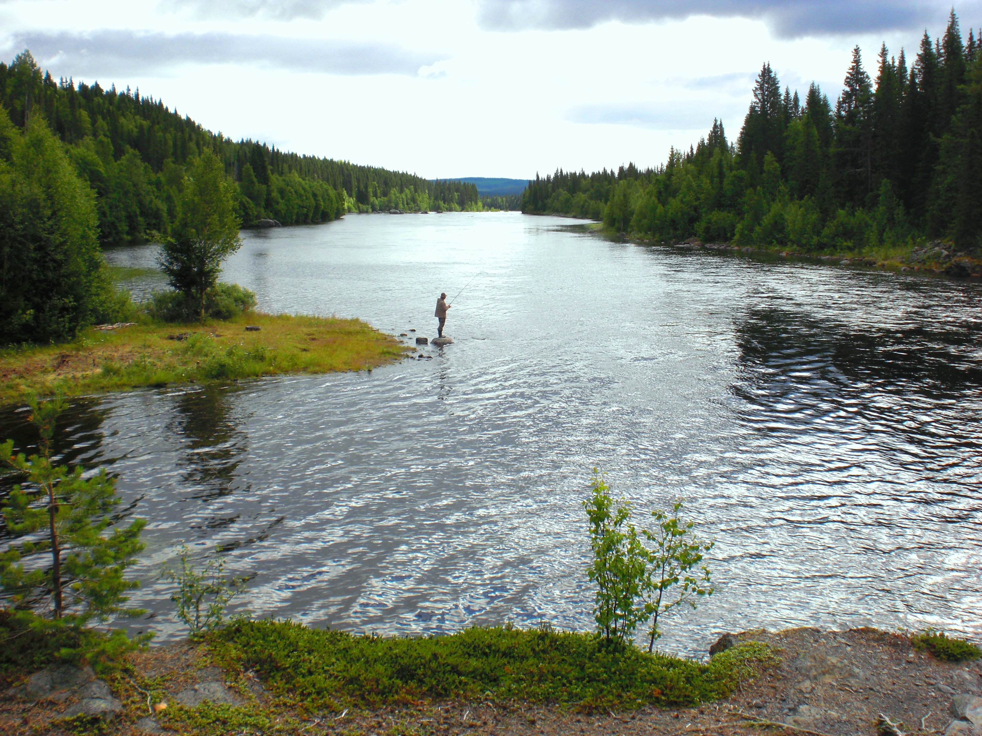 Rastplats vid Kultsjöån