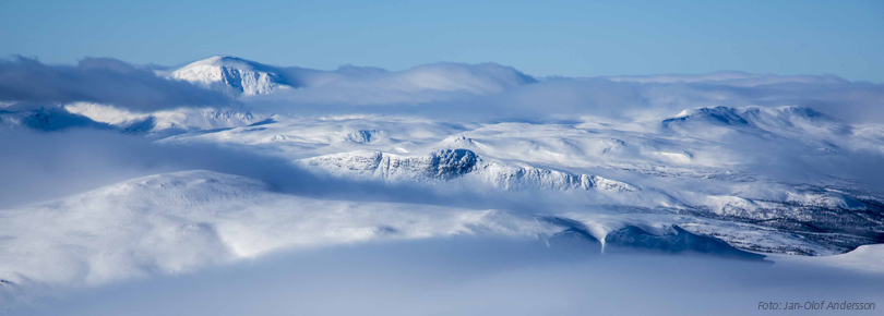 Fjäll i solsken