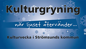 Logga: Kulturgryning - när ljuset återvänder. Kulturvecka i Strömsunds kommun.
