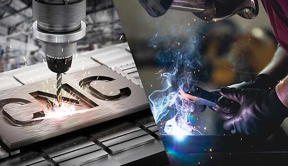Borrar CNC och svetsare.