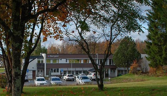 Hus med höstfärger