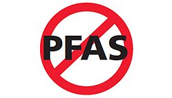 PFAS med röd cirkel+streck.